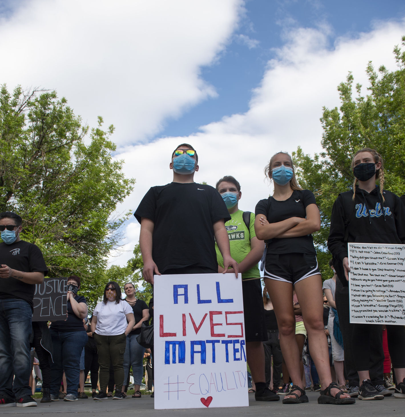A vigil for George Floyd and others